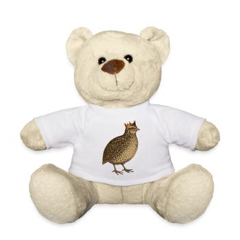 Râle des genêts - Nounours - blanc - Devant