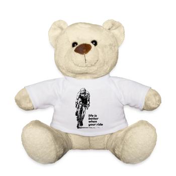 Montez sur - Nounours - blanc - Devant