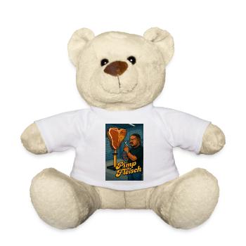 Pimp My Fleisch (BBQ-Shirt) - Teddy - Weiß - Vorne