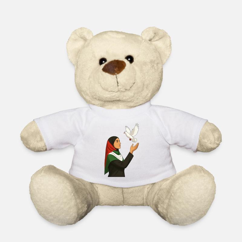 Palästina Friedenstaube - Teddy - Weiß