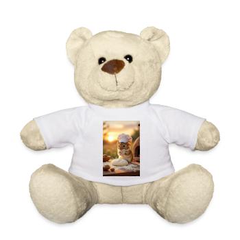 Creative Chef Mouse for Kitchen - Teddy Bear - white - Front