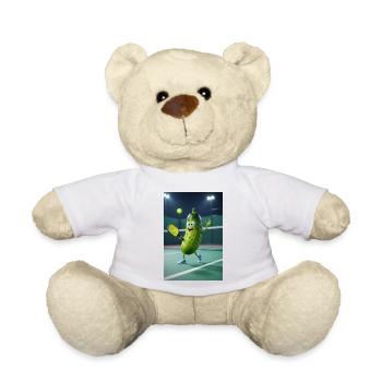 Animated Lemon Humorous Tennis Brokerage - Teddy Bear - white - Front