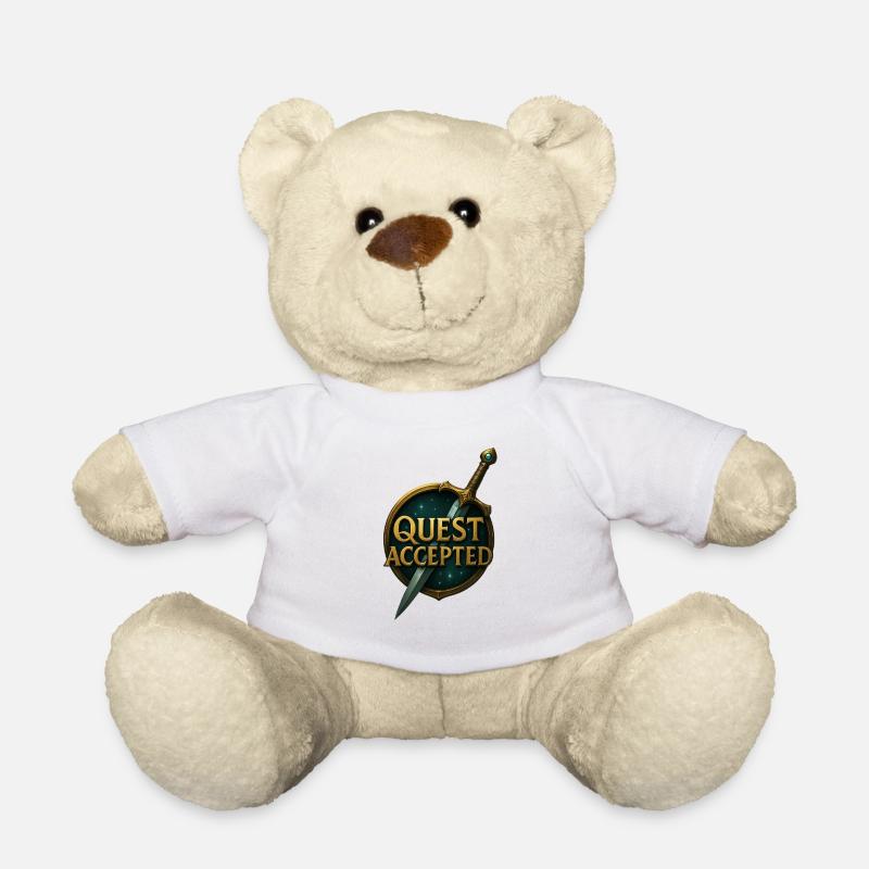 Quest_Accepted - Teddy Bear - white