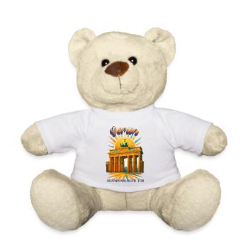 Berlin - BRANDENBURG GATE - Urban Retro Dreams - Teddy Bear - white - Front