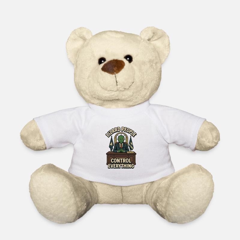 Reptiloid Chef Kontrolliert Alles - Teddy Bear - white