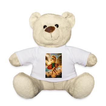 Surfer Humanoid Seahorse - Teddy Bear - white - Front