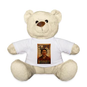 Tibet Justice Protest Artwork - Teddy Bear - white - Front