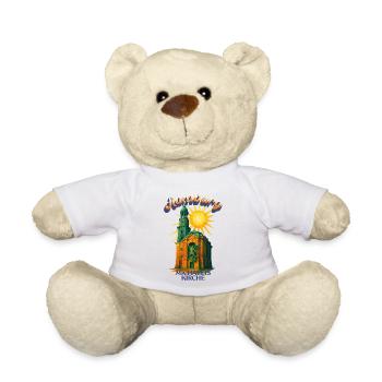 Hamburg Michel Shirt – St. Michaelis Kirche Retro  - Teddy - Weiß - Vorne