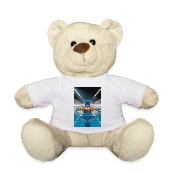 Humanoid Otter in Pool - Teddy Bear - white - Front