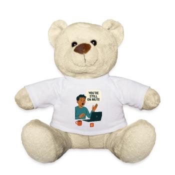 Status-Sprechblasengrafik stummschalten - Teddy - Weiß - Vorne