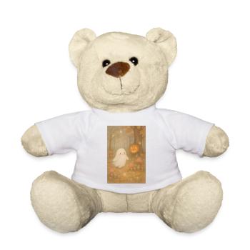 Halloween Herbst Geist im Wald - Teddy - Weiß - Vorne