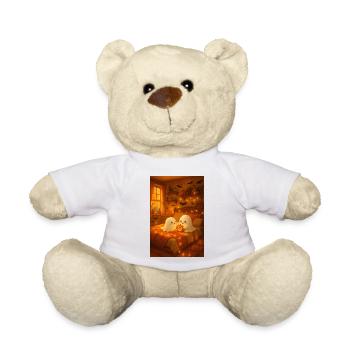 Autumn Ghosts Halloween Cute - Teddy Bear - white - Front