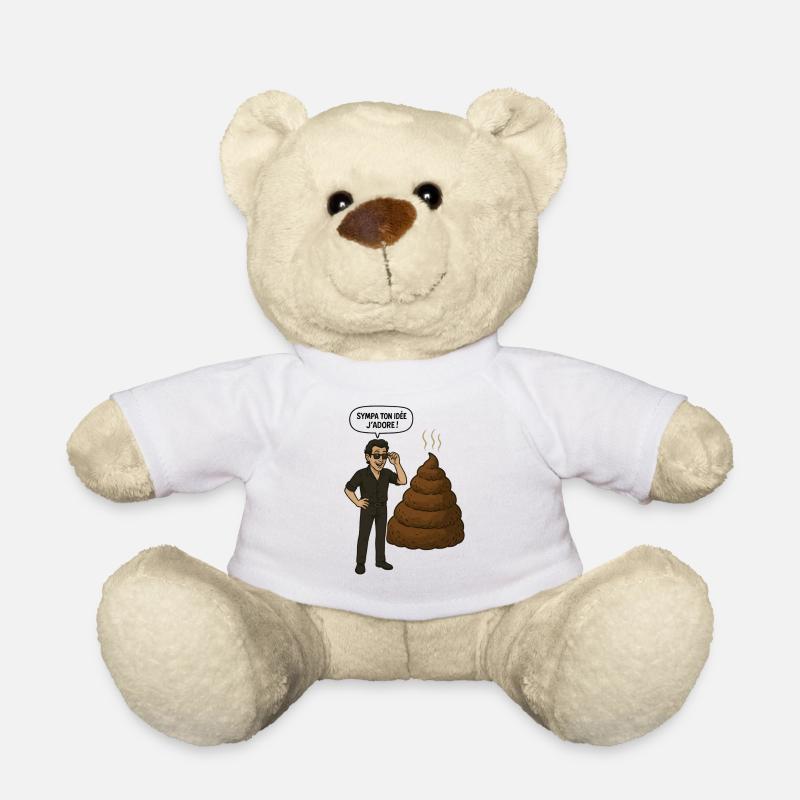 Nice ideas, bad ideas, ironic humor - Teddy Bear - white