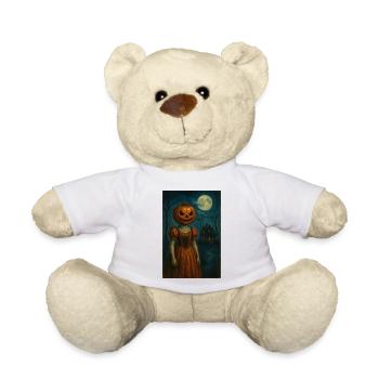 Halloween Pumpkin Horror - Teddy Bear - white - Front