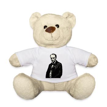 Noir Charles Baudelaire Portrait Zigarette - Teddy - Weiß - Vorne