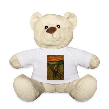 Pferd im Scream Stil Brücke - Teddy - Weiß - Vorne