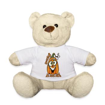 Spooky? Ich doch nicht – Lustiger Kürbis - Teddy - Weiß - Vorne