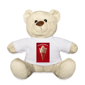 Ghost IceCream Sculpted Silence - Teddy Bear - white - Front