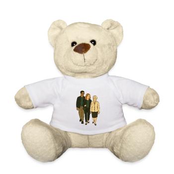 on the road with grandma - Teddy Bear - white - Front