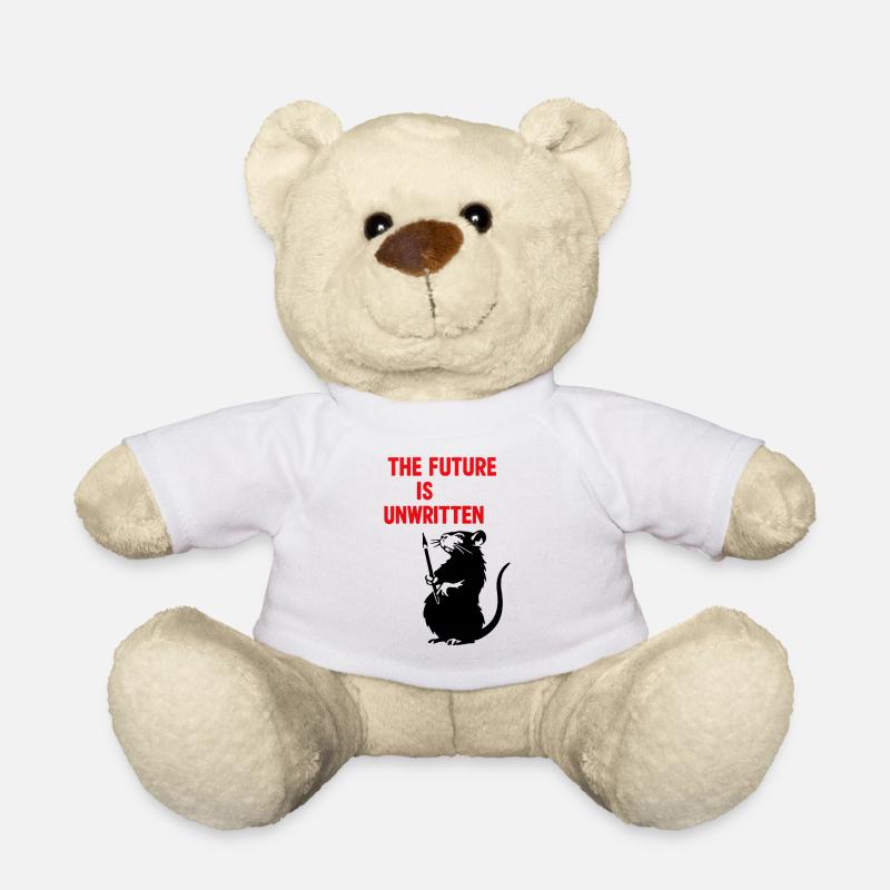 Zukunft Unbeschrieben | Ratte philosophiert - Teddy - Weiß