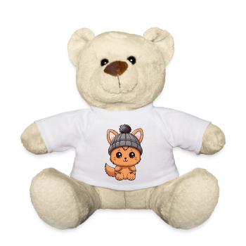 Squirrel Winter Animal Baby Comic - Teddy Bear - white - Front