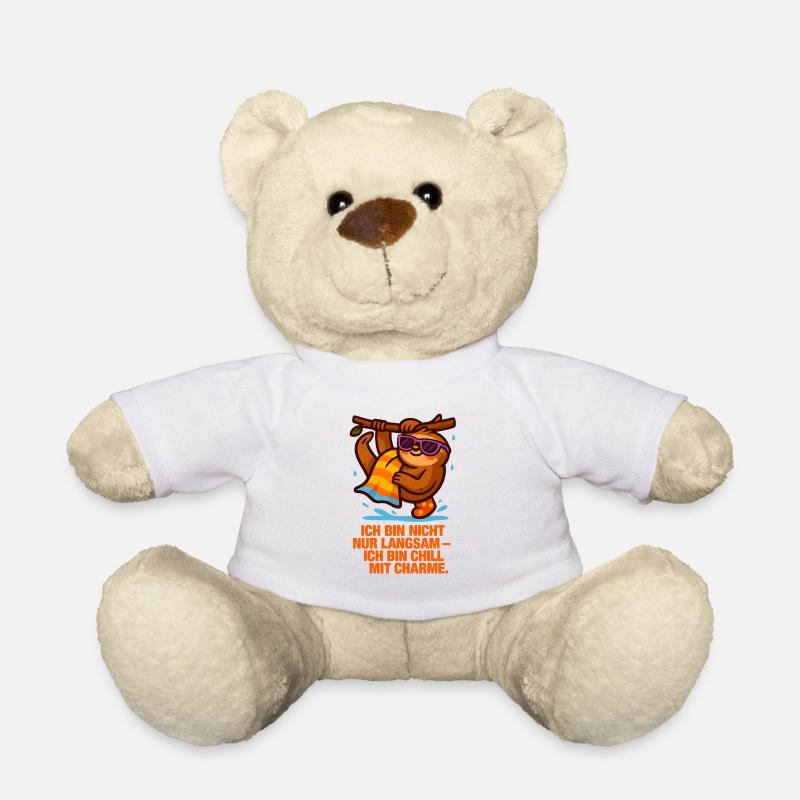 Ich_bin_nicht_Langsam_Ich_bin_Chill_mit_Charme - Teddy - Weiß