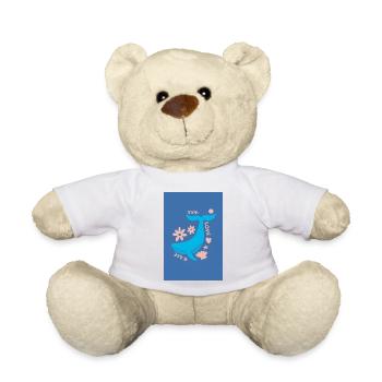 Walschwanz Blumige Liebe - Teddy - Weiß - Vorne