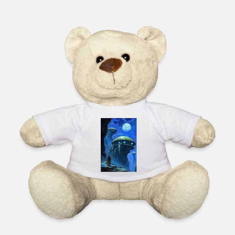 Science fiction landscape - Teddy Bear - white