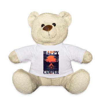 Campeur heureux - Nounours - blanc - Devant
