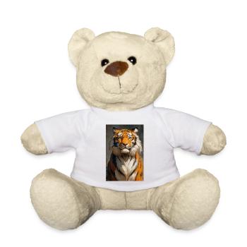 Illustration eines Tigers - Teddy - Weiß - Vorne