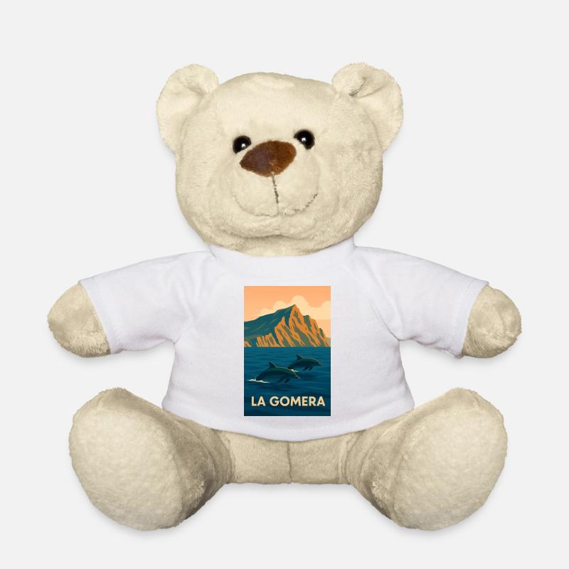 Dauphins de La Gomera - Nounours - blanc