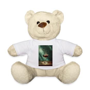 Smaragd Splash Cocktail Vintage Kunst - Teddy - Weiß - Vorne