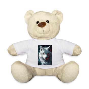 Illustration eines Wolfes - Teddy - Weiß - Vorne