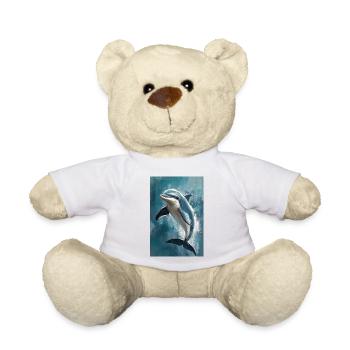 Illustration eines Delfins - Teddy - Weiß - Vorne