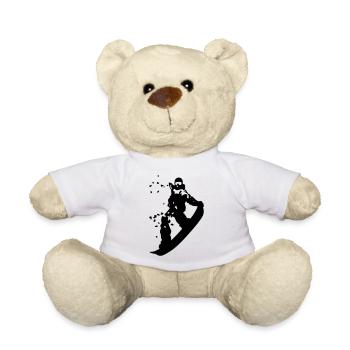 Snowboard - Teddy Bear - white - Front