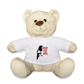 Elster Graffiti Hoard Less Live More - Teddy - Weiß - Vorne