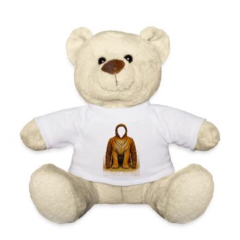 Tiger Hoodie Illustration - Teddy Bear - white - Front