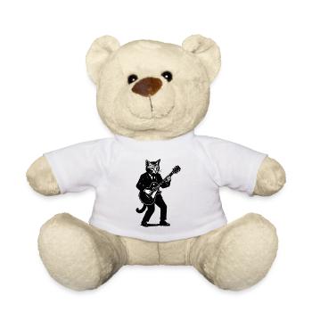 Cat skirt in a suit - Teddy Bear - white - Front