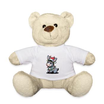 Esel Elfe Weihnachten - Teddy - Weiß - Vorne