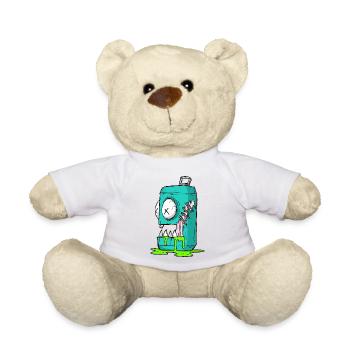 Monster Dose Cartoon Comic - Teddy - Weiß - Vorne