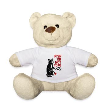 Poisson ou pas être chat - Nounours - blanc - Devant
