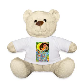 Âme de papillon en fleur néon - Nounours - blanc - Devant