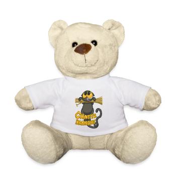 chatte branche ? - Nounours - blanc - Devant