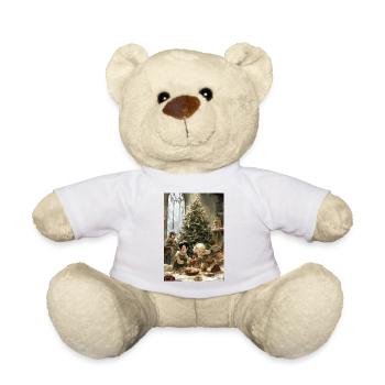 Children with a fairy tree - Teddy Bear - white - Front