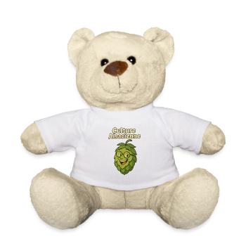 Elsässische Kultur: Hopfe-Maskottchen - Teddy - Weiß - Vorne