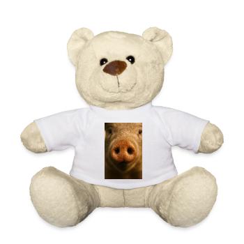 Warm Close Up Of Pig Snout - Teddy Bear - white - Front