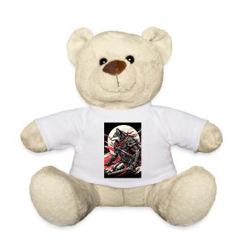 Mondbeschienene Kriegswolf-Rüstung - Teddy - Weiß - Vorne