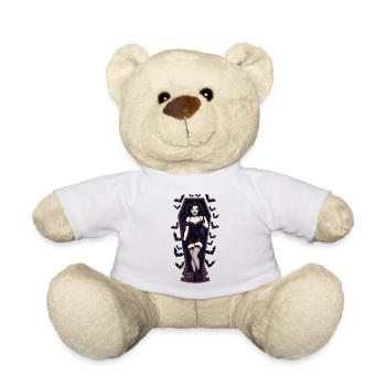 Pinup de vampire dans le cercueil - Nounours - blanc - Devant