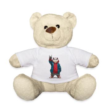 Metalhead Panda Streetstyle - Teddy - Weiß - Vorne