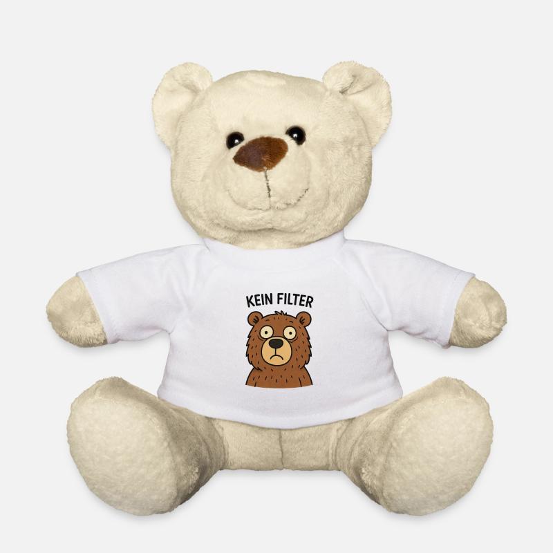 Kein Filter Bär – Echtheit - Teddy - Weiß